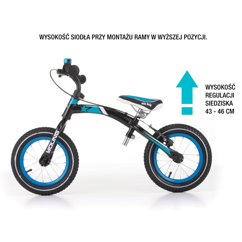 Gyerek futóbicikli Milly Mally Young candy