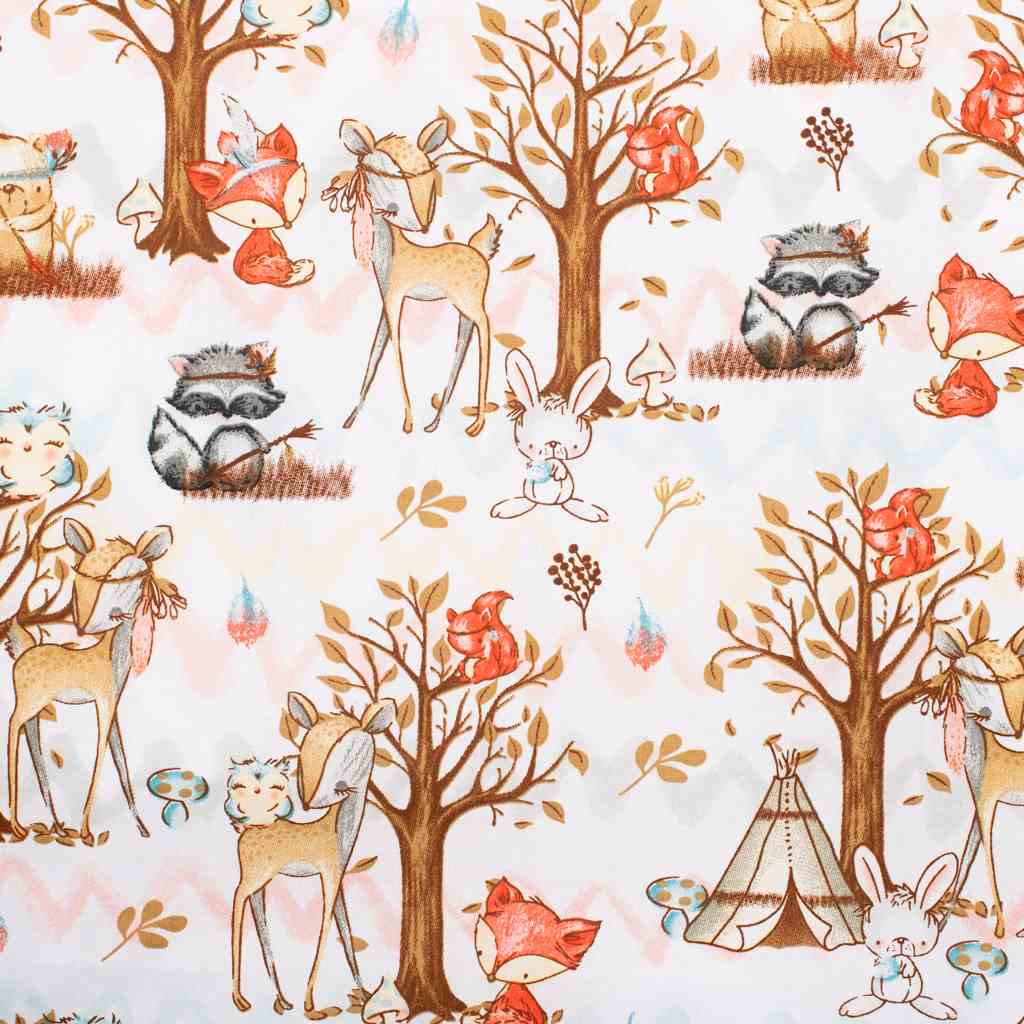 2-részes ágyneműhuzat New Baby 100/135 cm erdei történet