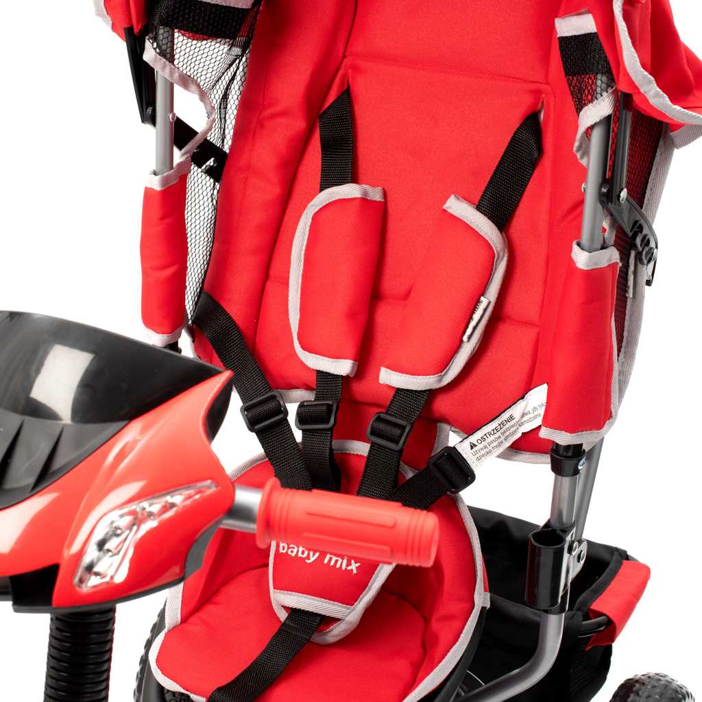 Gyerek háromkerekű bicikli Baby Mix Lux Trike piros