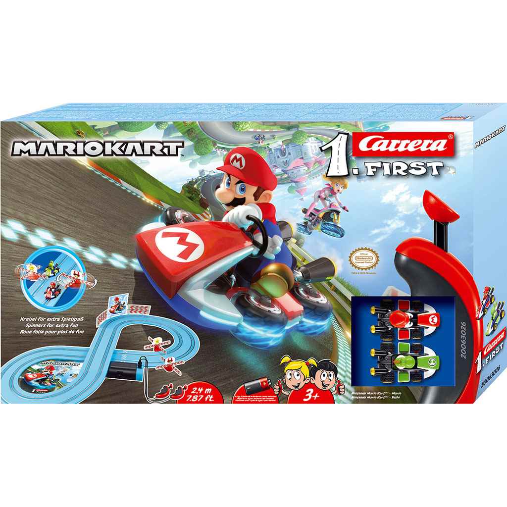 Autópálya Carrera FIRST Nintendo Mario Kart™- Mario and Yoshi 2,4 m
