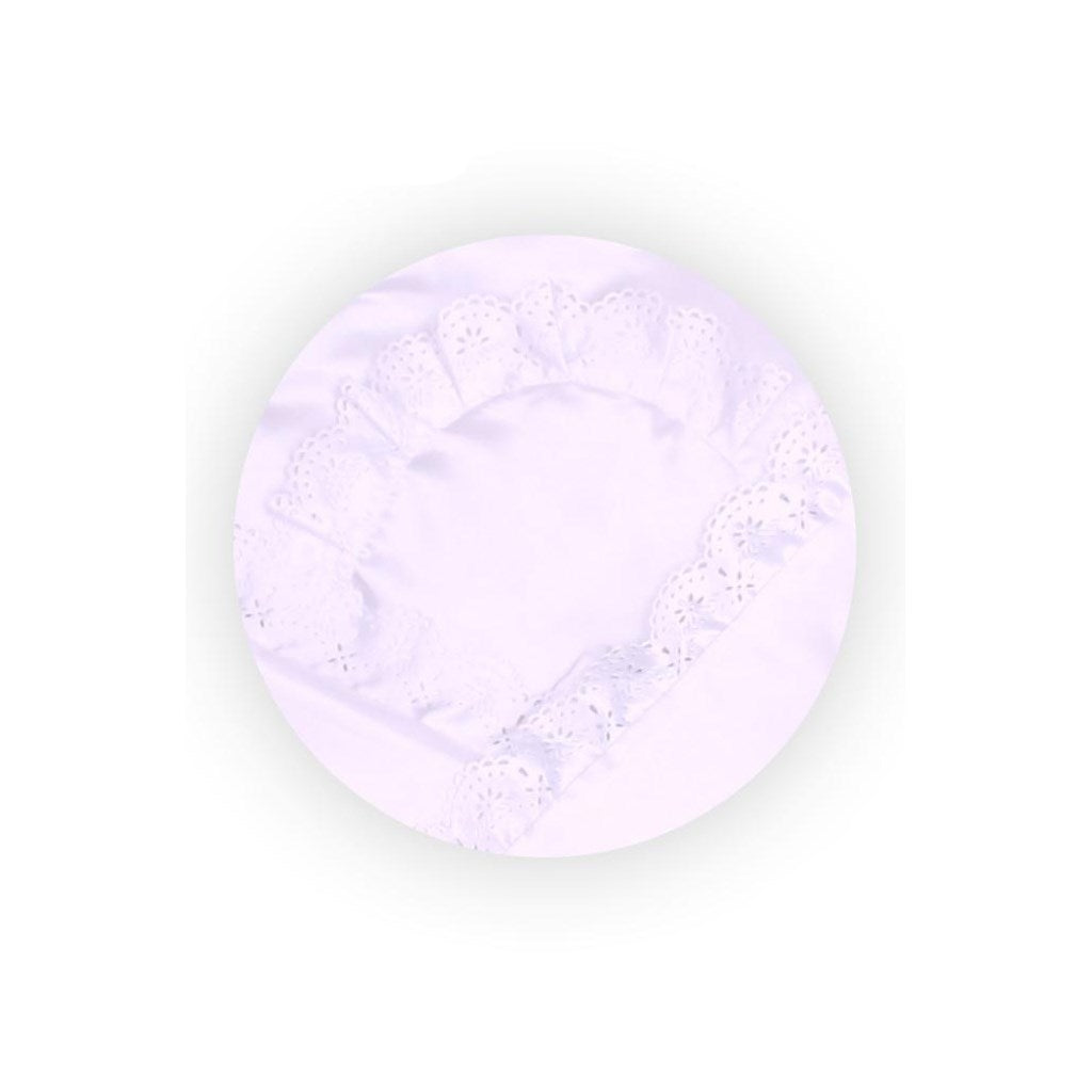 Szatén pólya csipkével New Baby