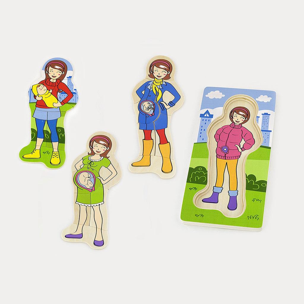 Fa puzzle Viga Hogyan növekszik a kisbaba