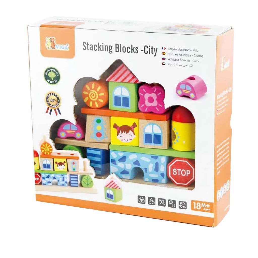 Fa blokkok Viga Város