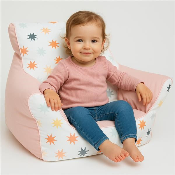 Gyermek fotel golyókkal töltött New Baby rózsaszín