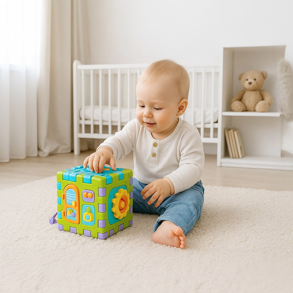 Interaktív zenélő kocka Baby Mix