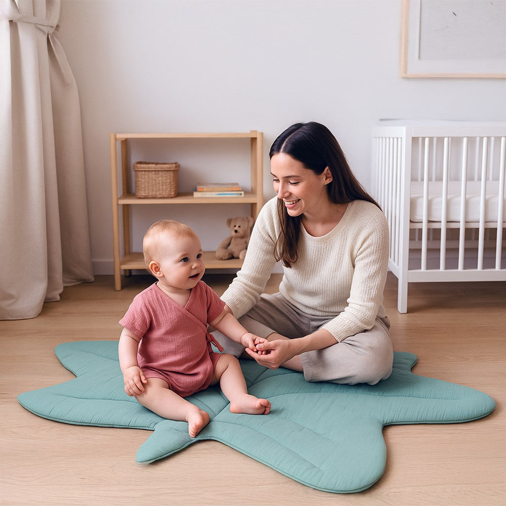 Gyermek muszlin alátét New Baby Maple Leaf mint