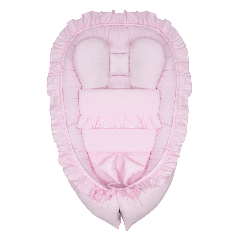 Babafészek paplannal kisbabák számára Belisima Jasmine pink