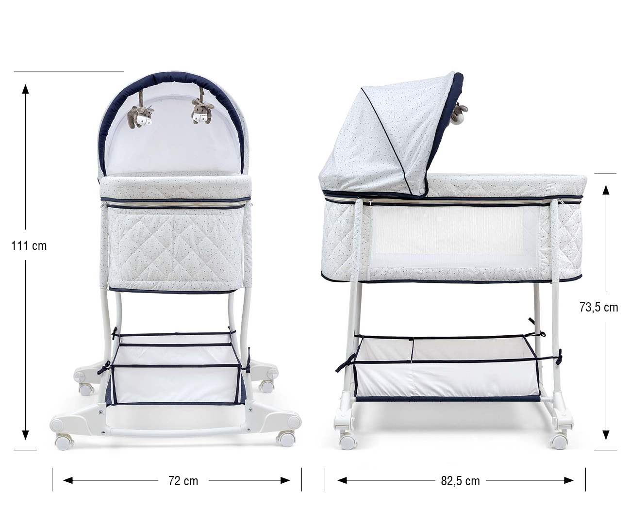 Bölcső Milly Mally Dream on - SIMPLE GREY