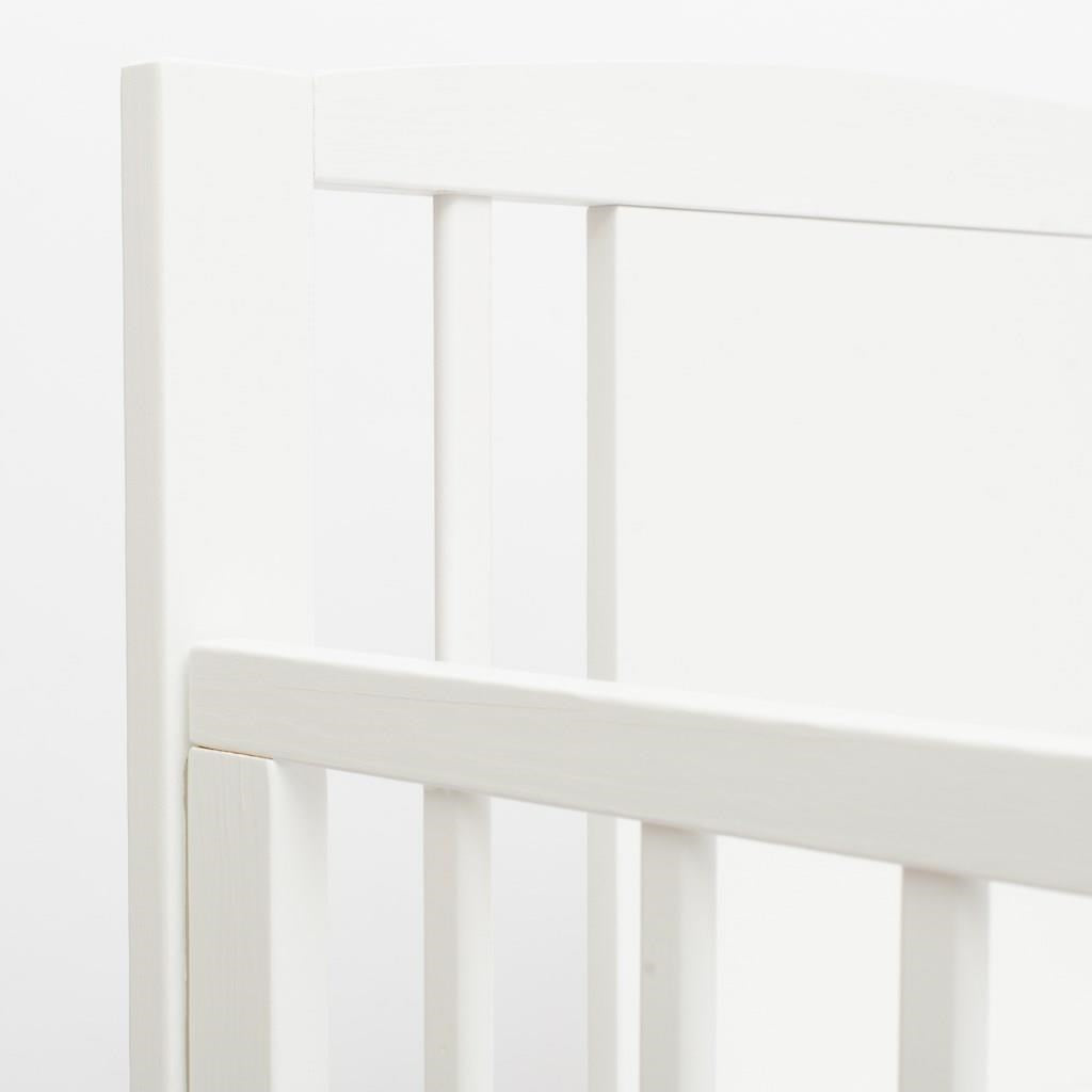 Gyerek kiságy New Baby POLLY leengedhető oldalráccsal és fiókkal fehér