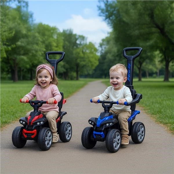 Bébitaxi tolókarral Baby Mix Mega Prime EVA kék