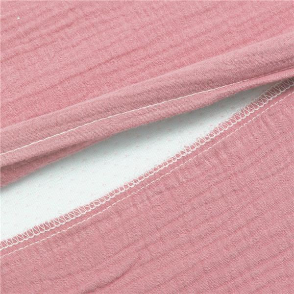 Muszelin Baba párna huzat- ék alakú New Baby STANDARD 30x37 cm pink