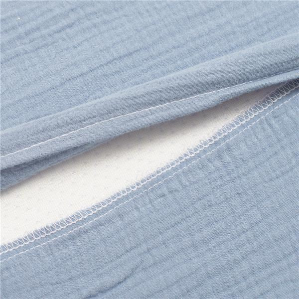 Muszelin Baba párna huzat- ék alakú New Baby STANDARD 59x37cm blue