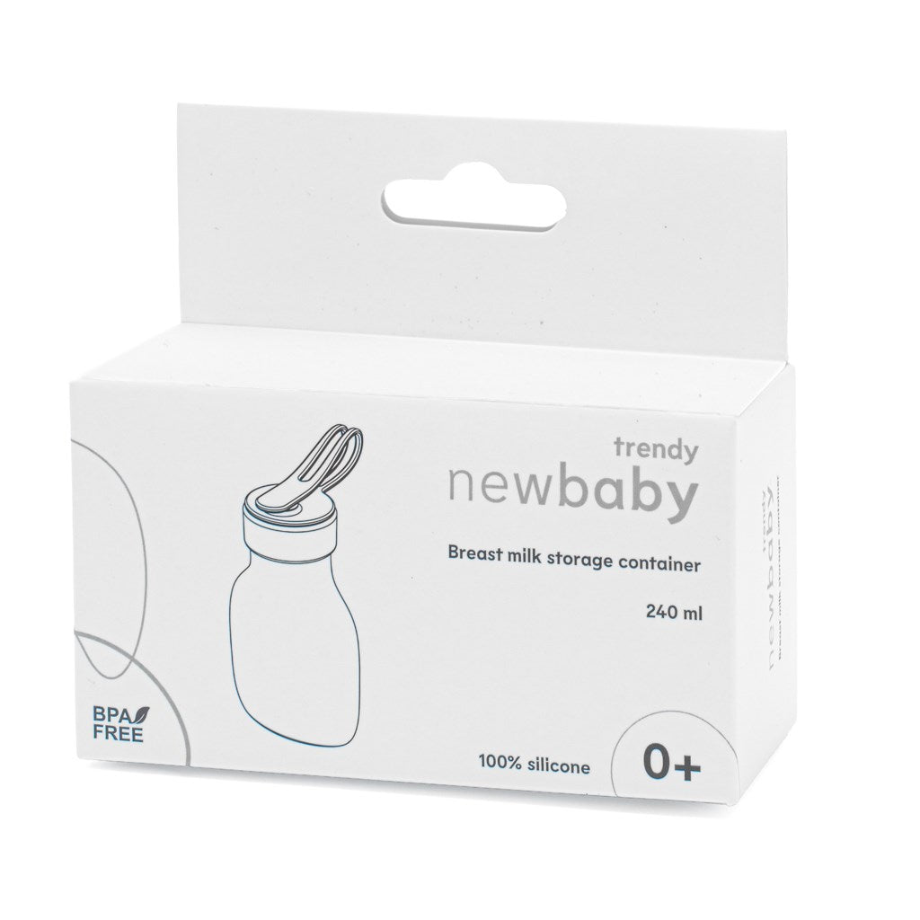 Szilikon anyatejes cumisüveg New Baby kék