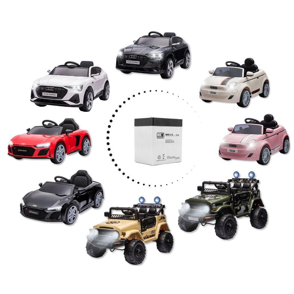 AGM gél akkumulátor 12V 5Ah Faston 187 MWS 5-12 karbantartásmentes