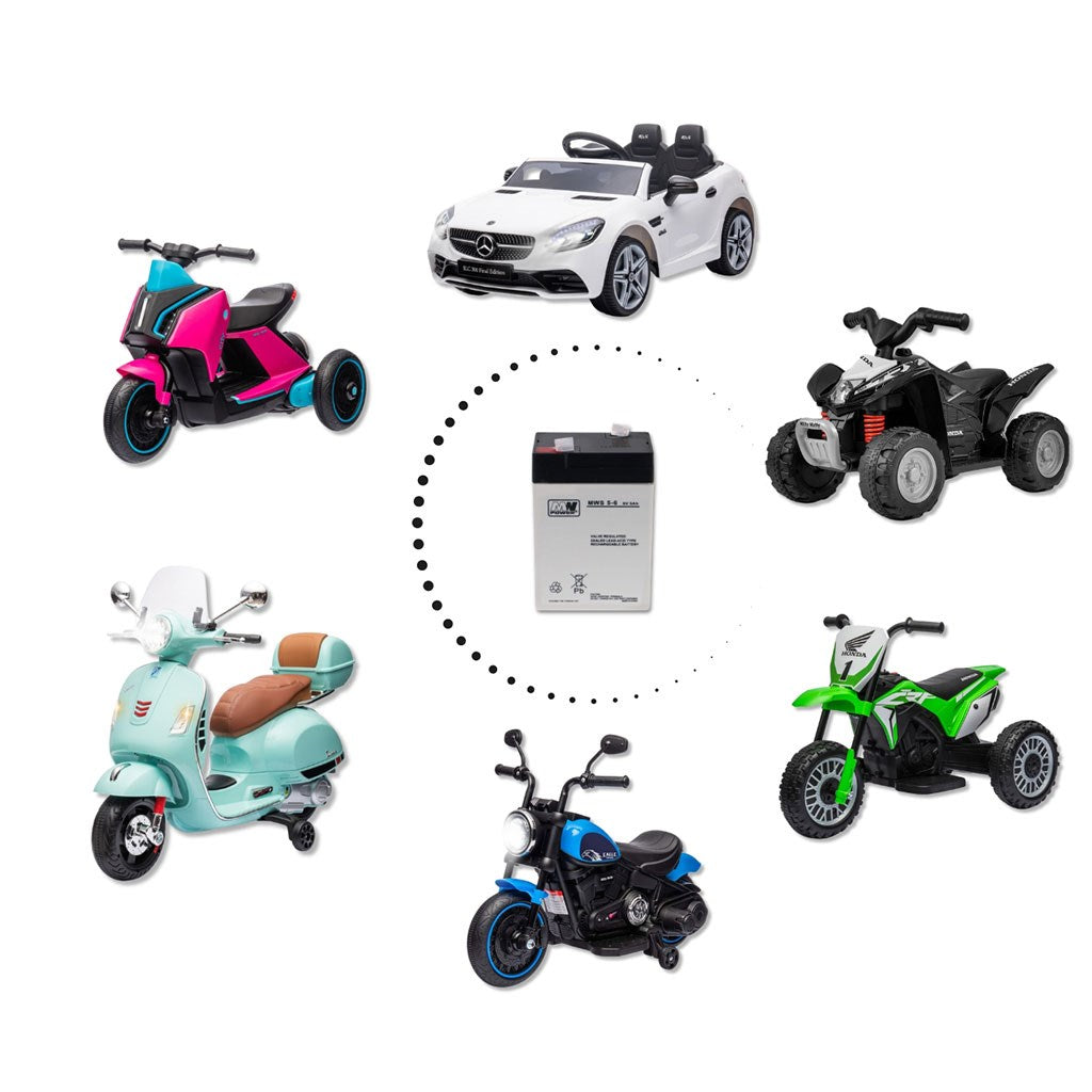 AGM gél akkumulátor 6V 5Ah Faston 187 MWS 5-6 karbantartásmentes