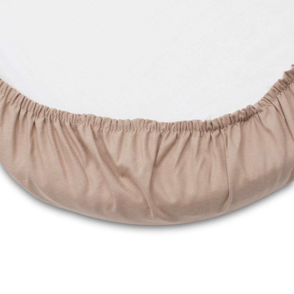 Pamut babakocsihoz való lepedő pamut New Baby 35x75cm cappuccino