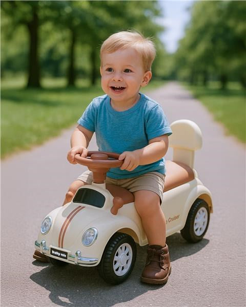 Baby Mix Kiddo Cruiser gyerek futóbicikli bézs színben