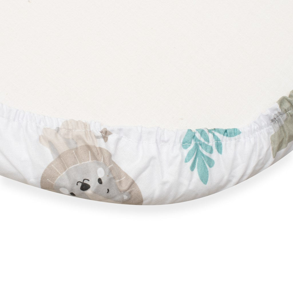 Pamut babakocsihoz való lepedő pamut New Baby Safari II 35x75 cm