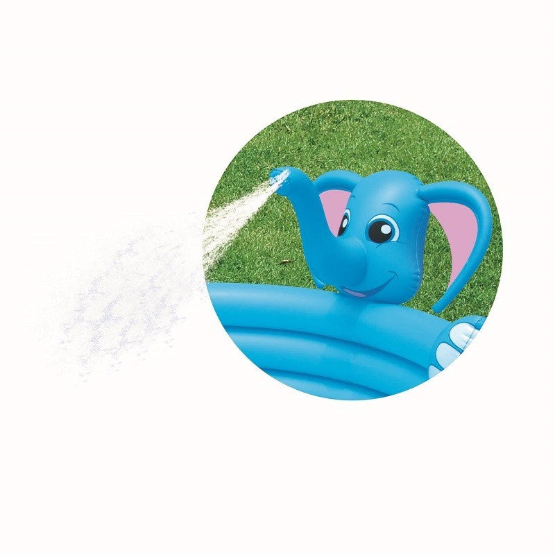 Bestway 53048 60" X 60" X 29" / 1,52 m X 1,52 m X 74 cm 3 gyűrűs elefánt alakú medence permetezővel