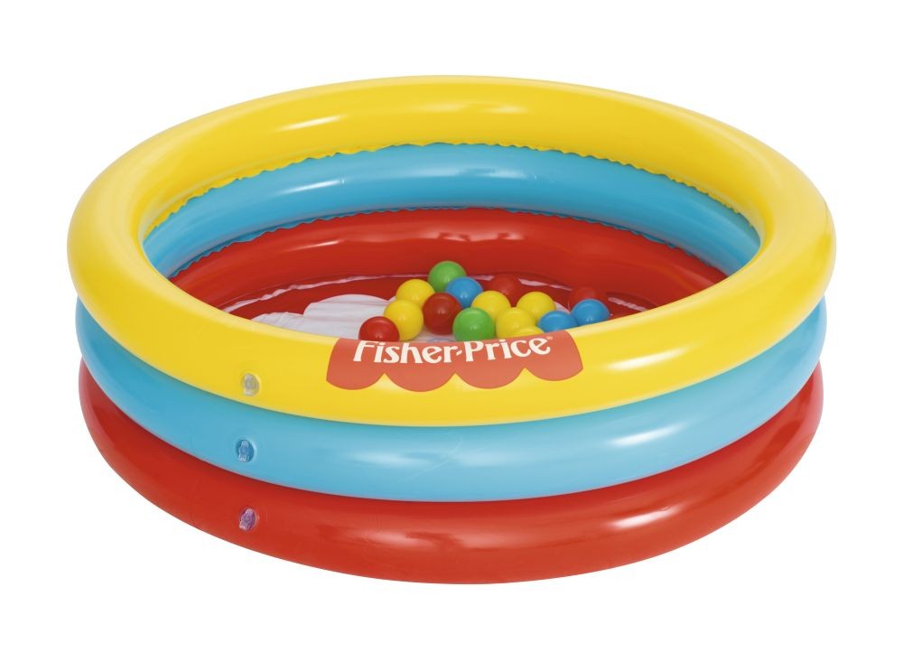 Bestway 93501 Fisher-Price® Φ36" x M 10"/Φ91cm x M 25cm 3 karikás labdamedence játékmedence