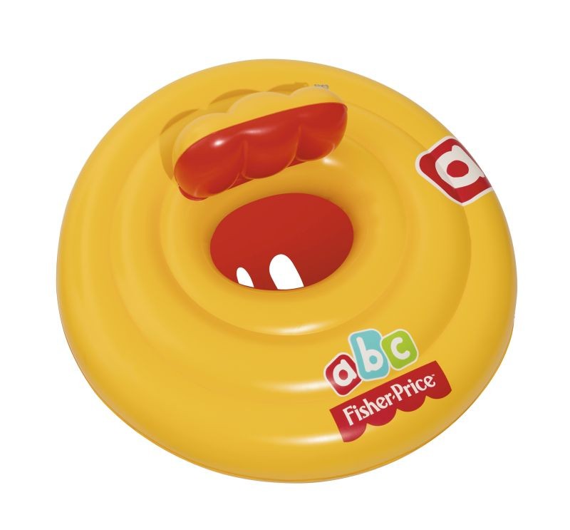 Bestway 93518 Fisher-Price® Φ27"/Φ69cm úszásra biztonságos, háromgyűrűs babaülés, A lépés