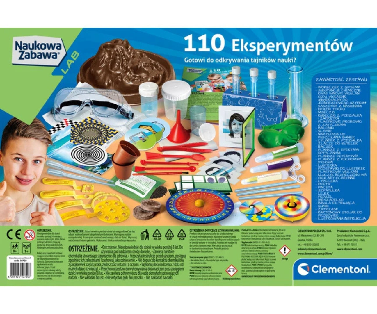 Clementoni Tudományos Szórakoztató Labor 50720 110 Kísérlet