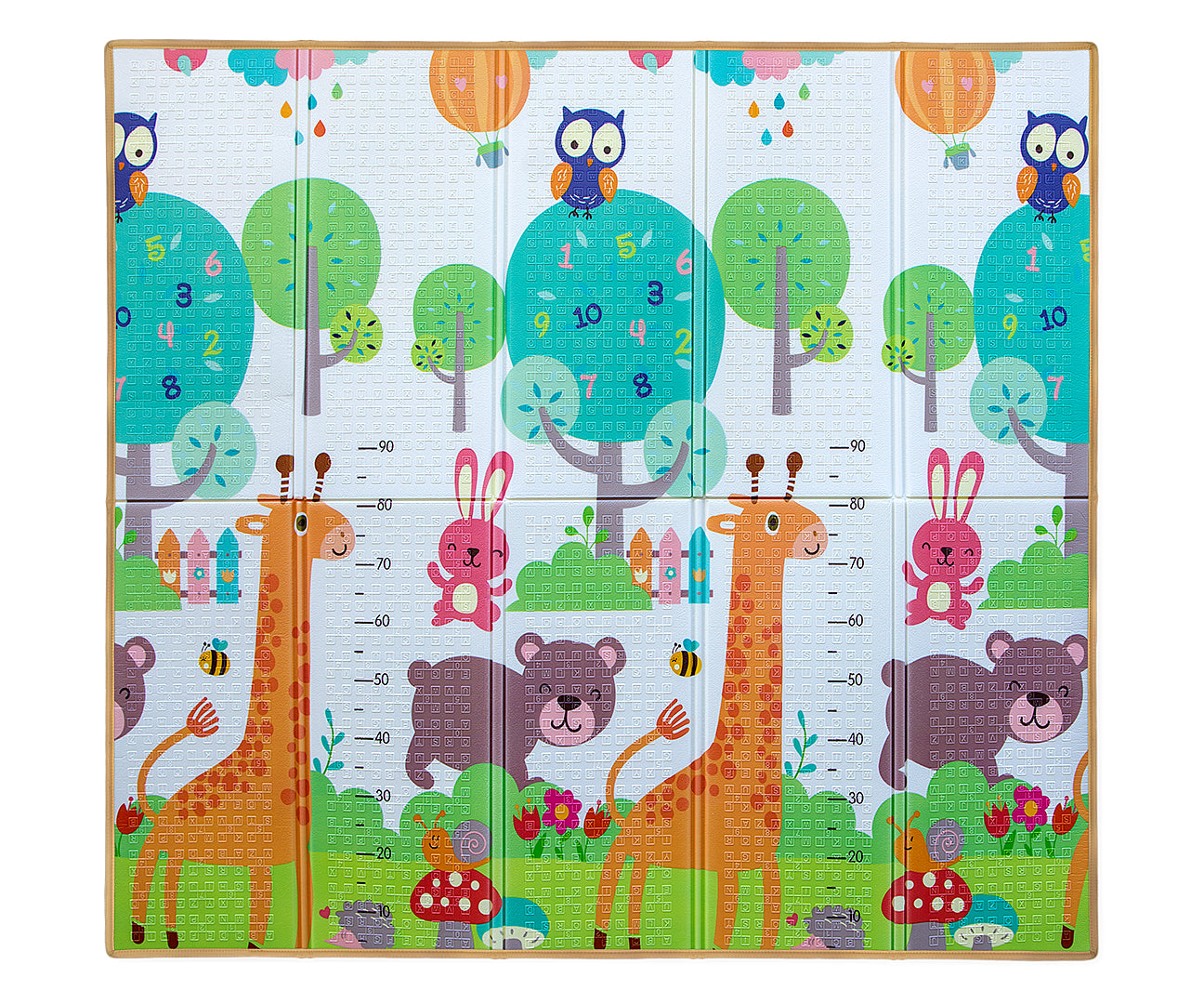 Hajtogatott habszivacs játszószőnyeg Játék Zsiráf T1