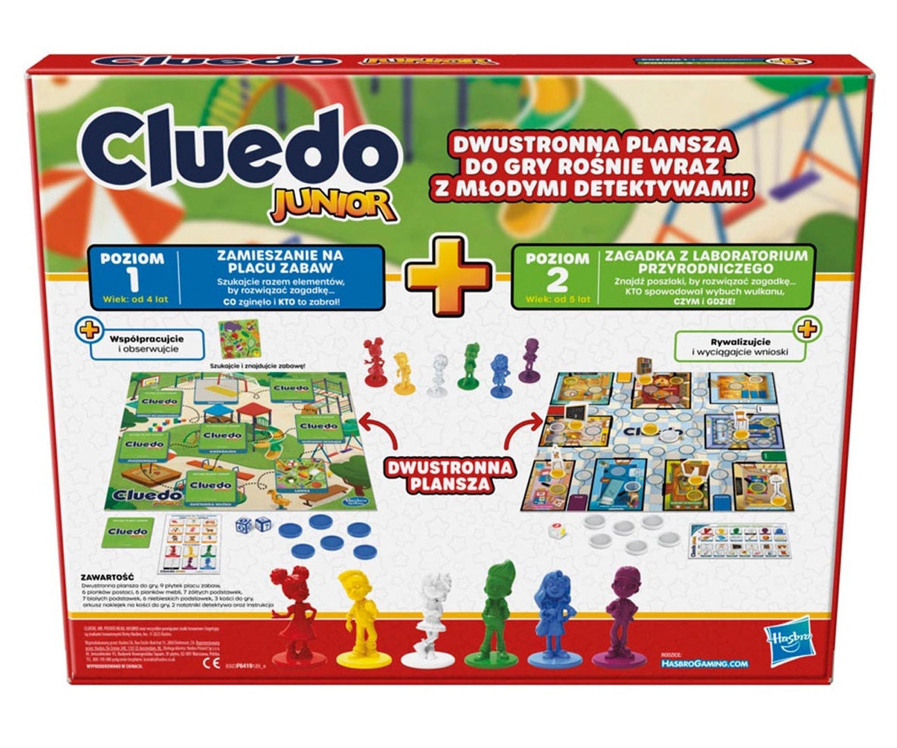 HASBRO CLUEDO JUNIOR 2in1 JÁTÉK LENGYEL VÁLTOZAT