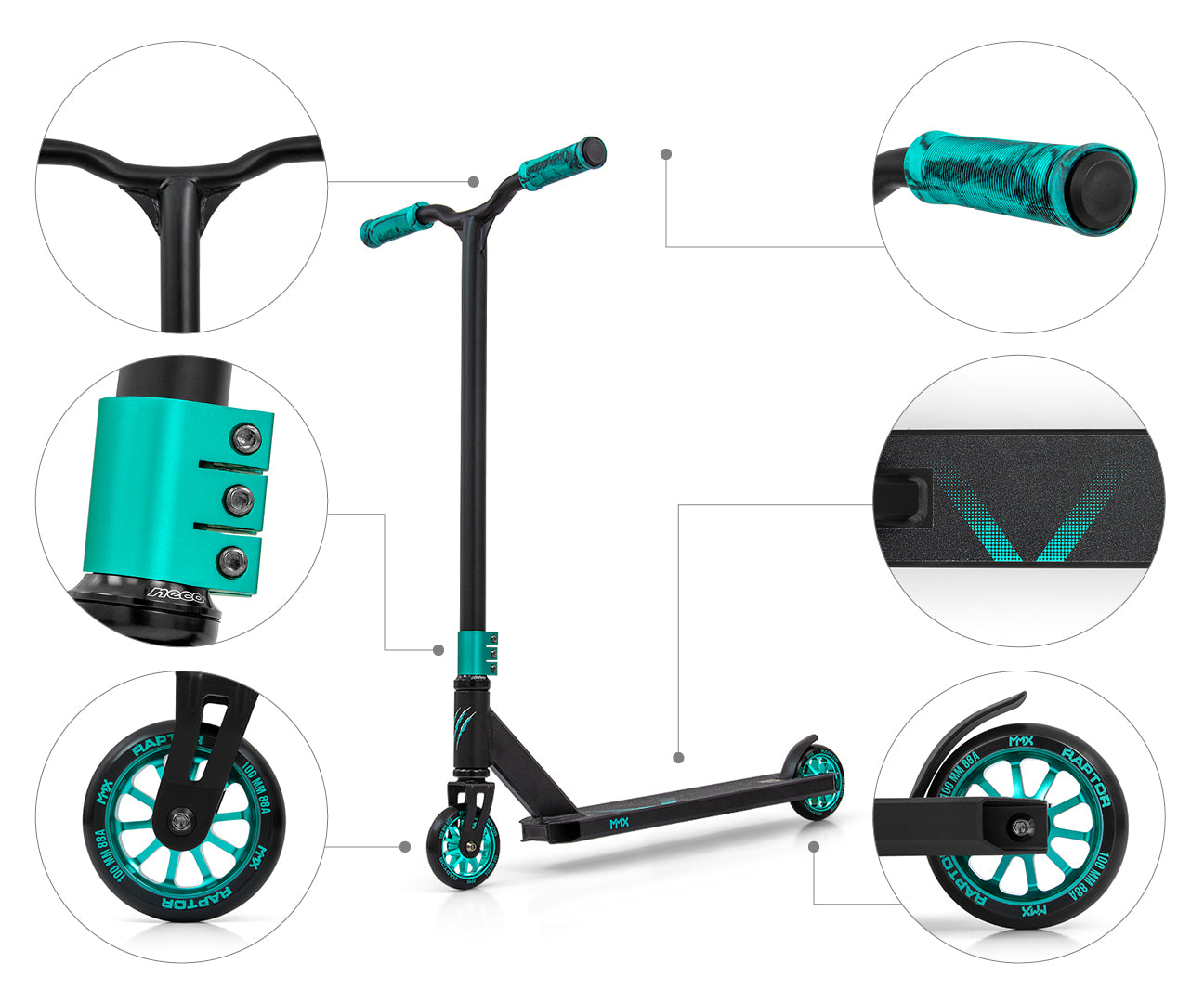 MMX Raptor Ocean kaszkadőr roller