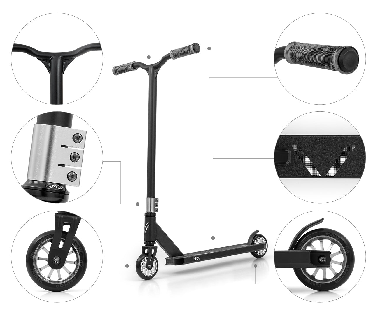 MMX Raptor Ezüst Kaszkadőr Roller