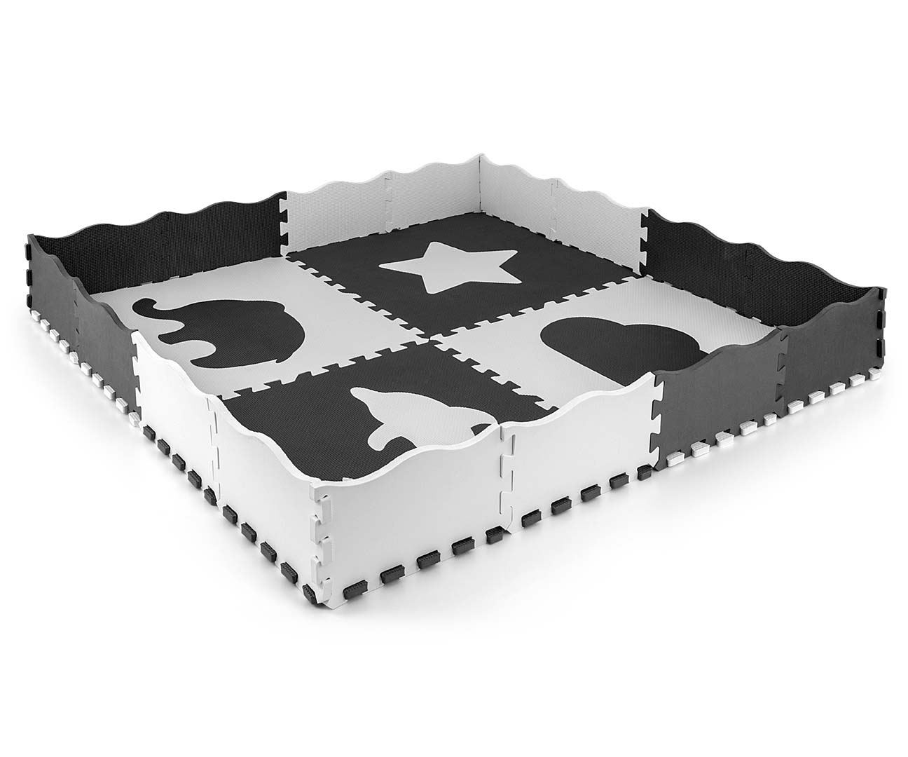 Mata rózsás kirakó Jolly 2x2 - Szürke