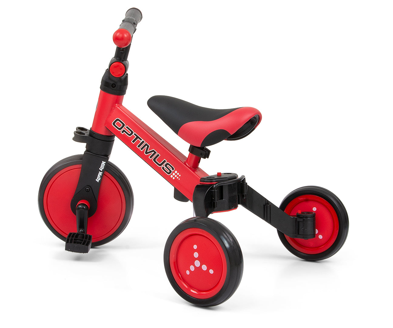 Milly Mally Ride On – 3 az 1-ben kerékpár OPTIMUS piros