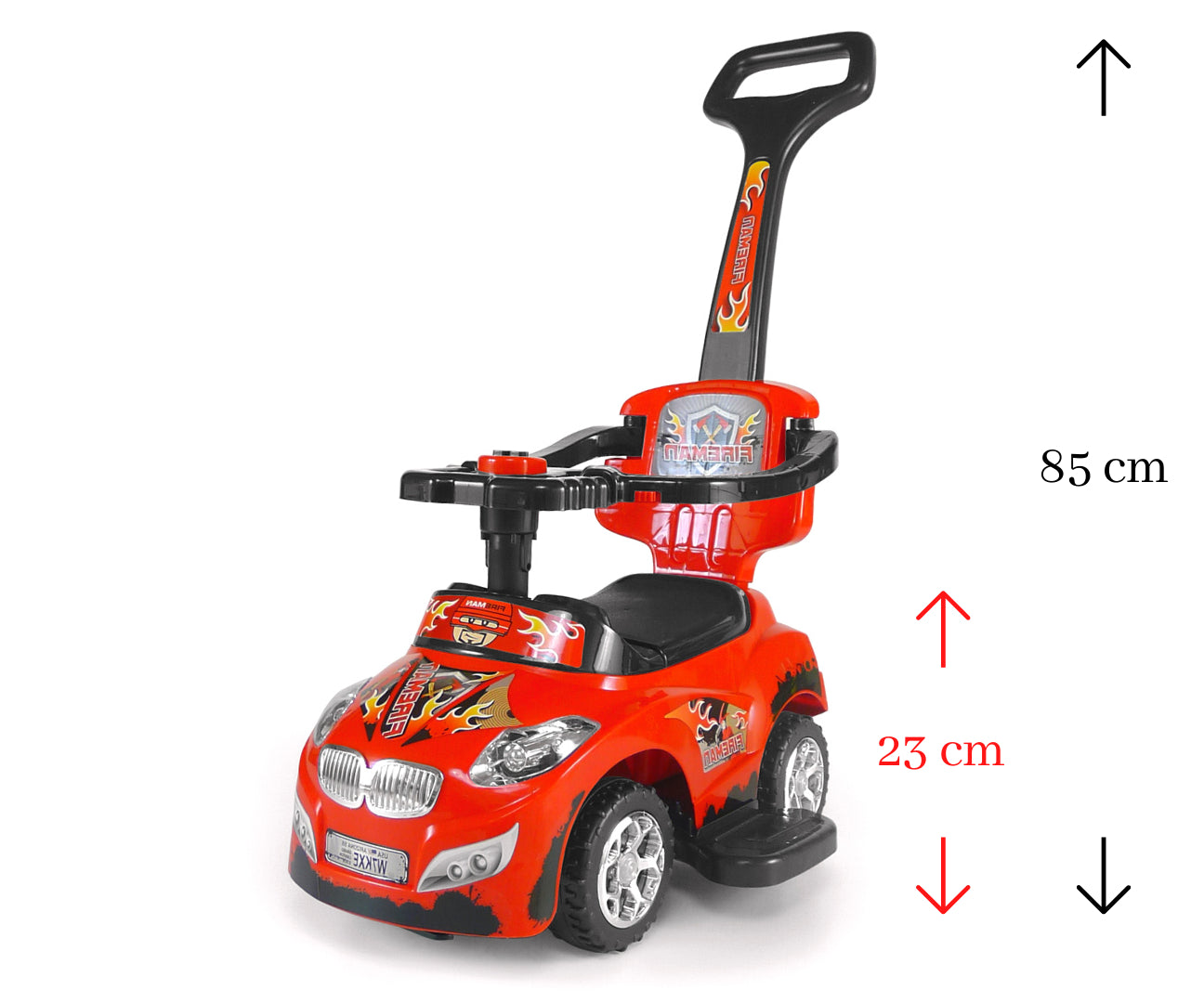 Milly Mally Ride On Happy Red