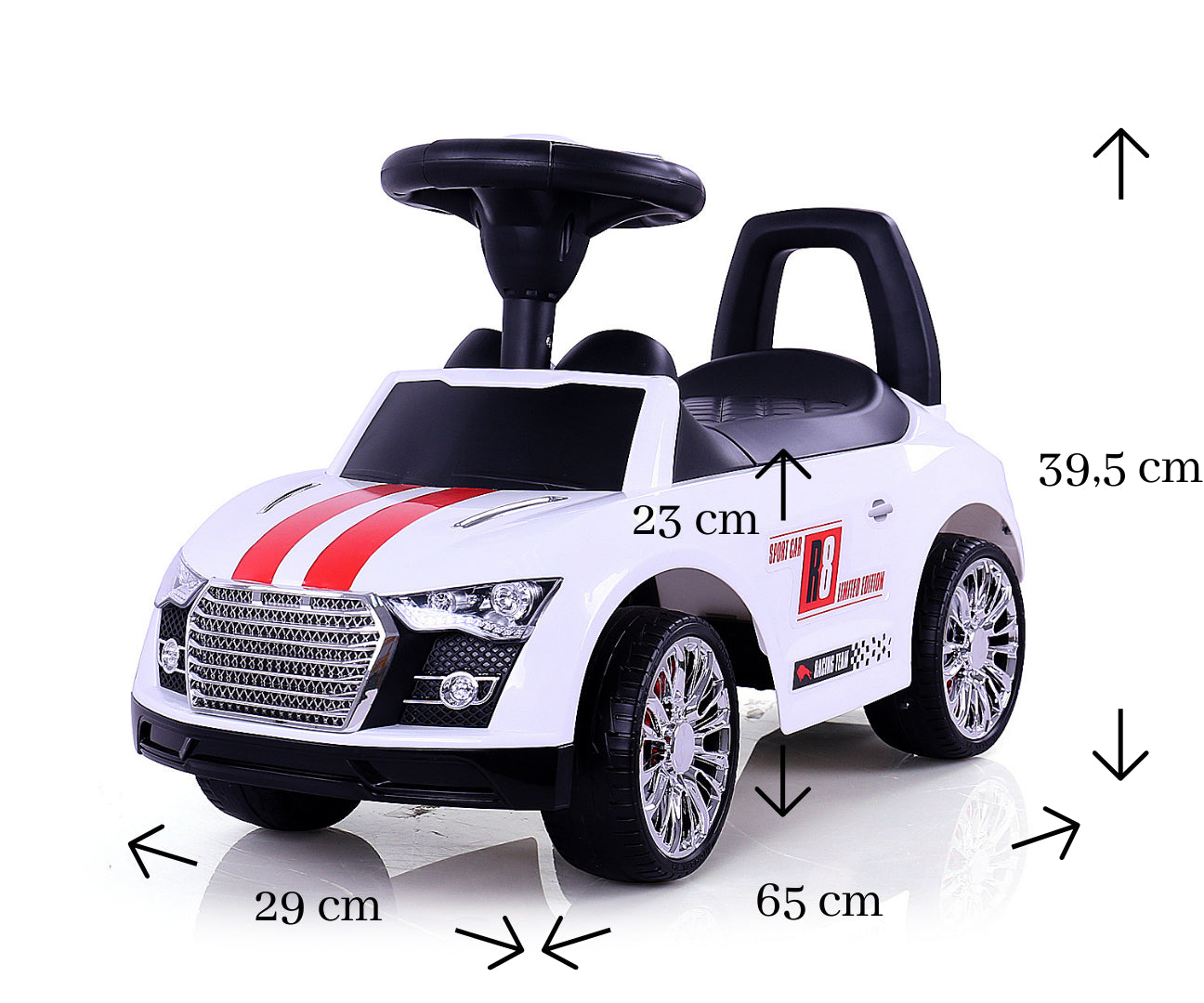 Milly Mally Ride On Racer Fehér