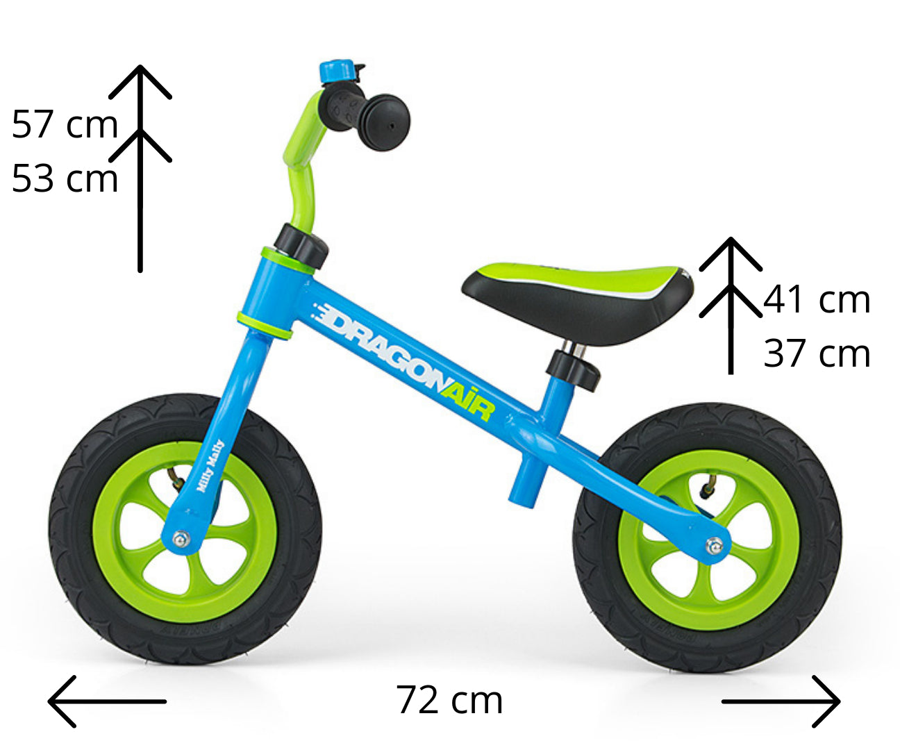 Milly Mally túrabicikli Dragon Air kék