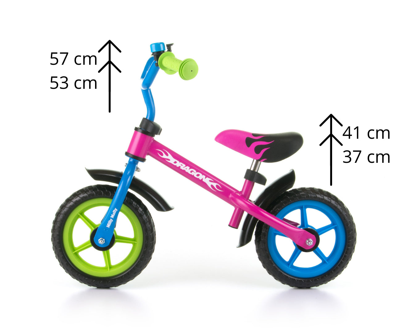 Milly Mally túrabicikli Dragon Multicolor