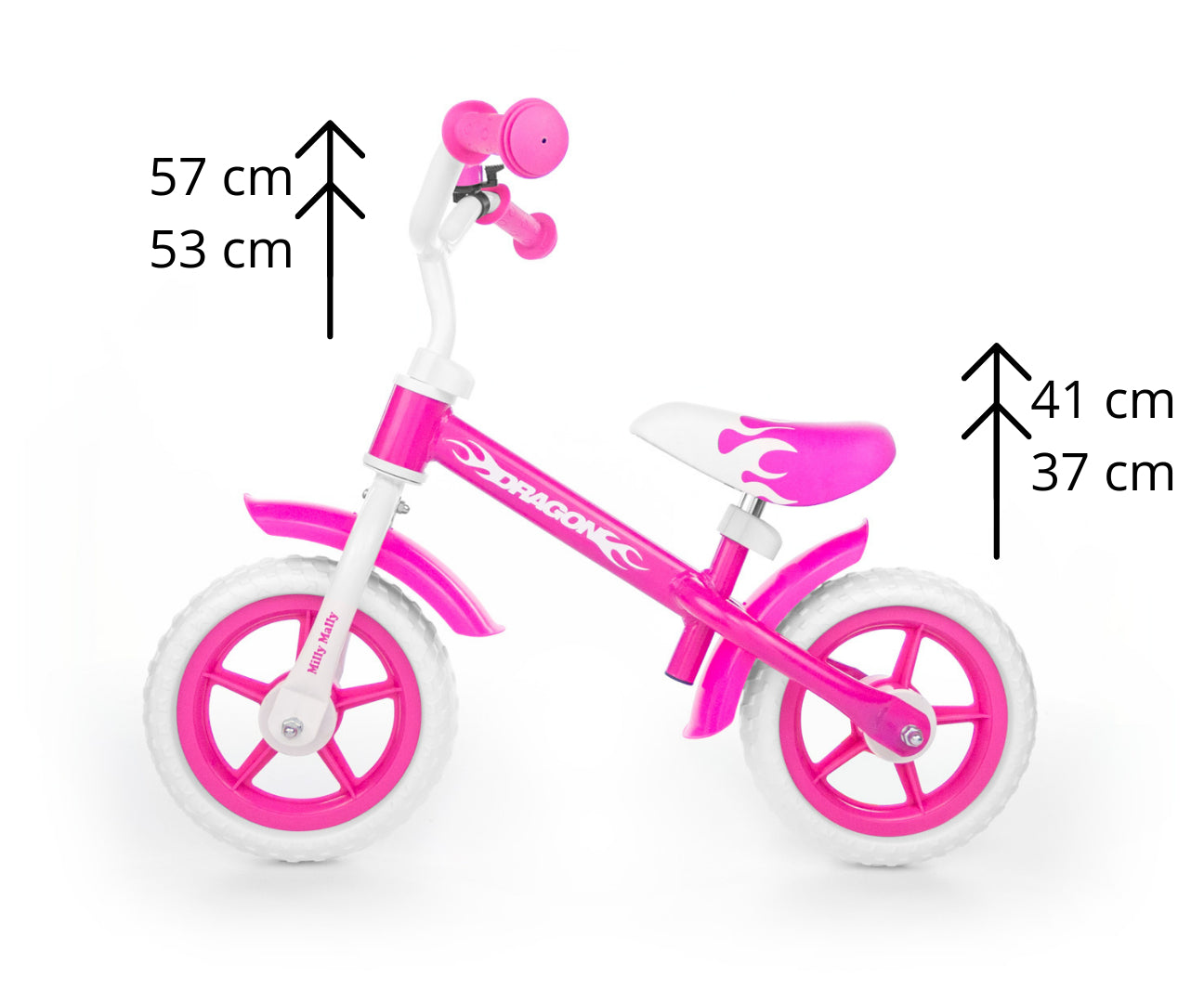 Milly Mally túrabicikli Sárkányrózsaszín