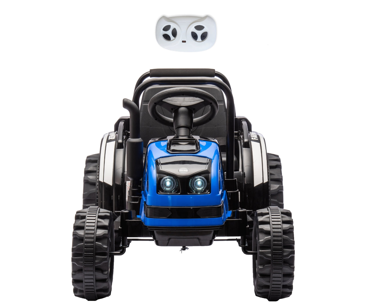 Akkumulátoros jármű Traktor utánfutóval Farmer Kék