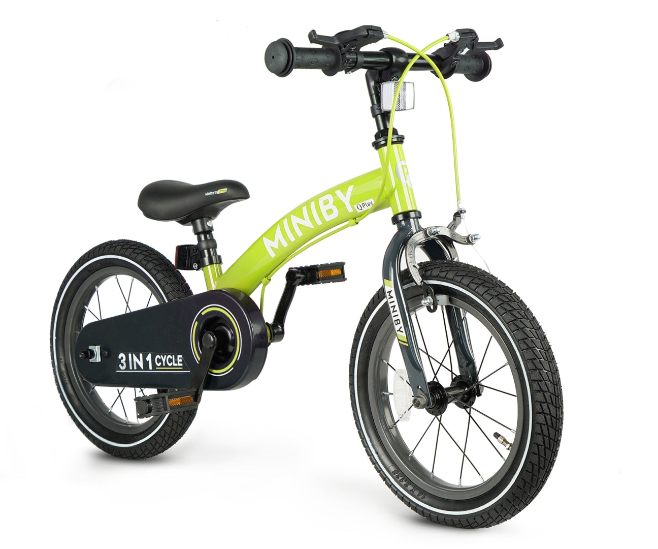 Qplay gyerekbicikli - Miniby Balance Bike 14 hüvelykes zöld