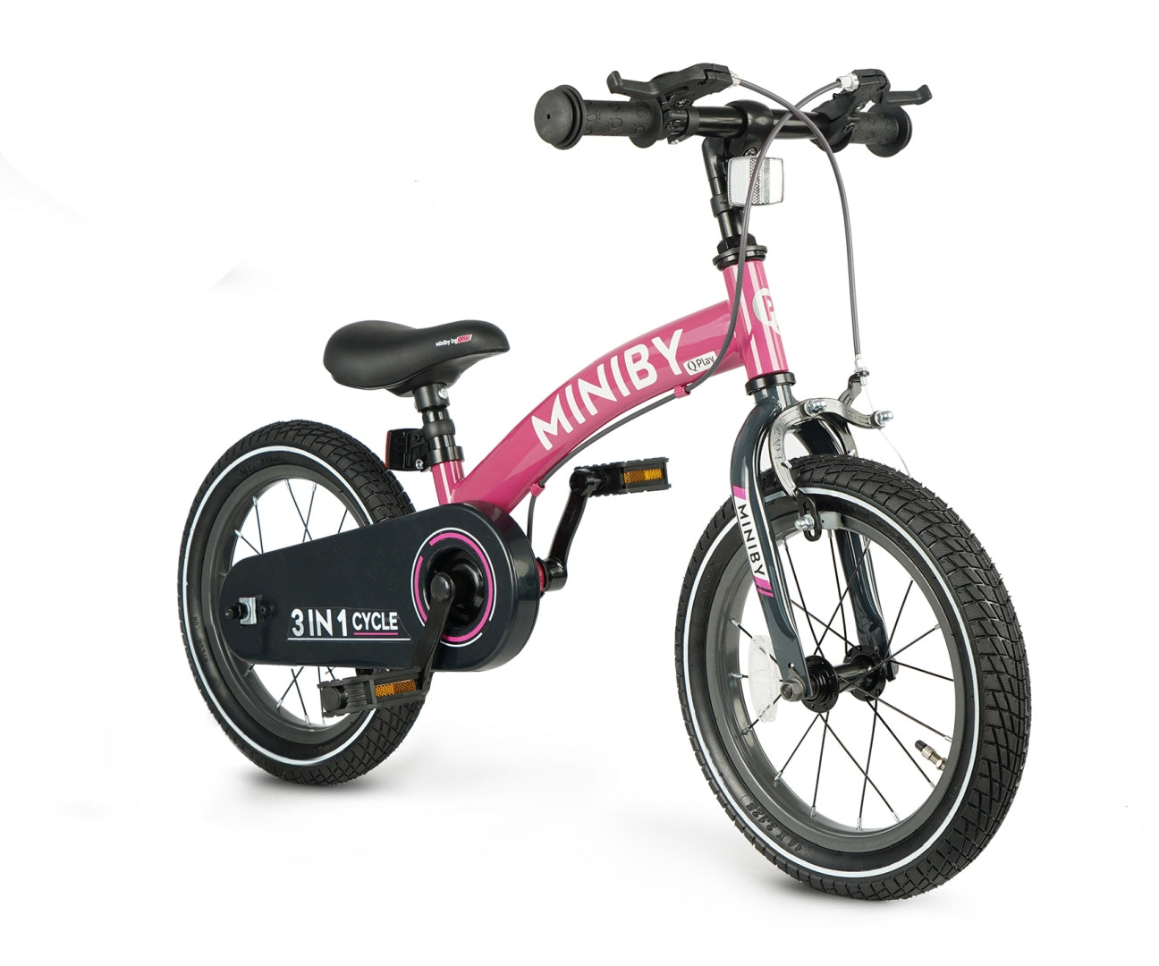 Qplay gyerekbicikli - Miniby Balance Bike 14 hüvelykes Rózsaszín