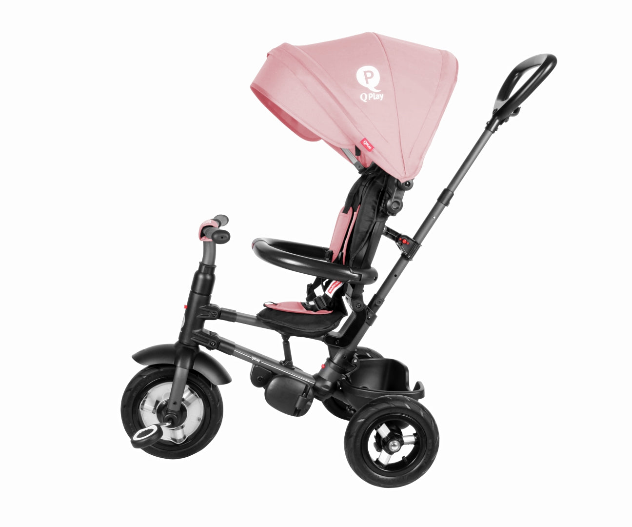 Qplay Rito gumi rózsaszín tricikli