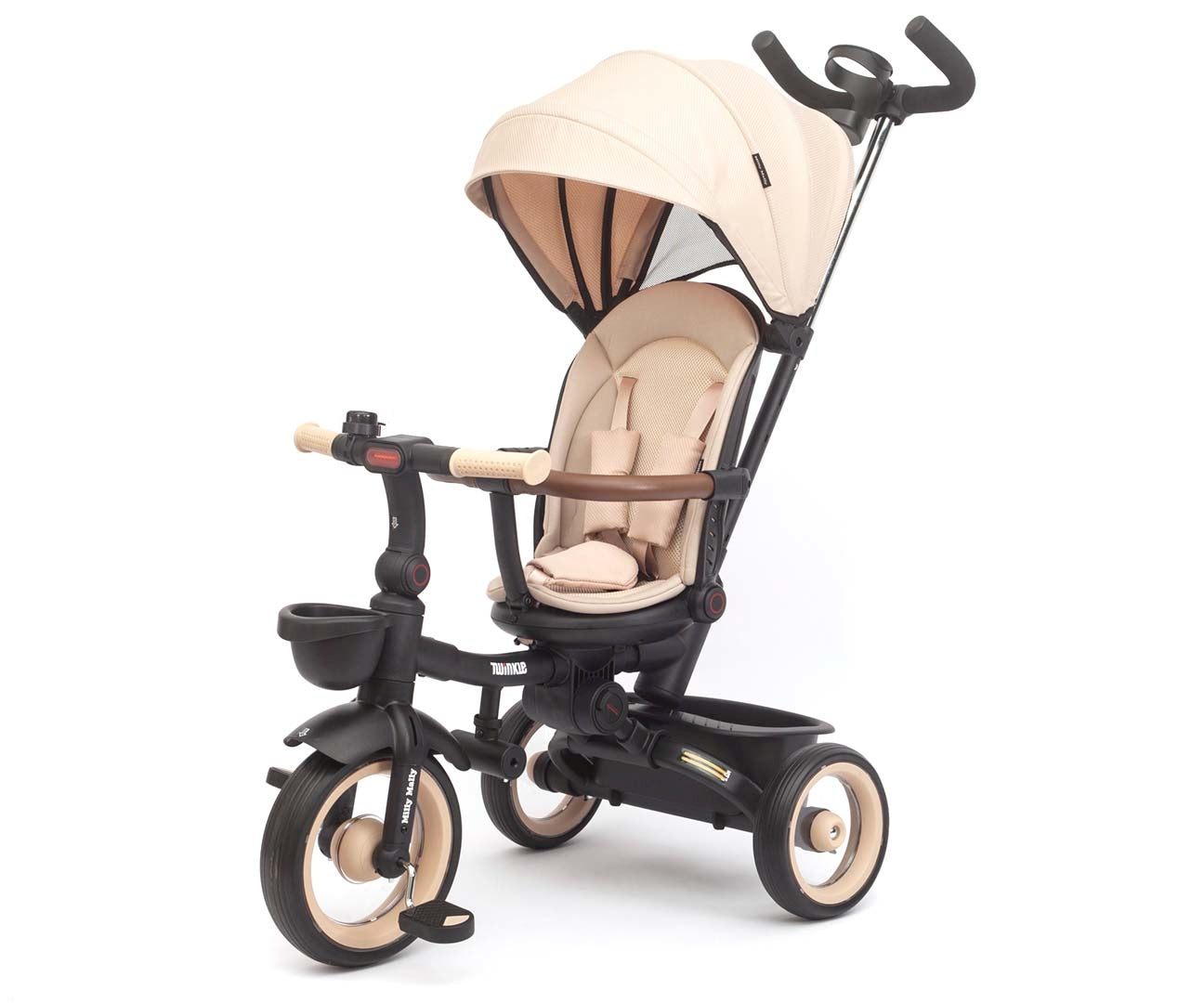 Csillogó bézs tricikli