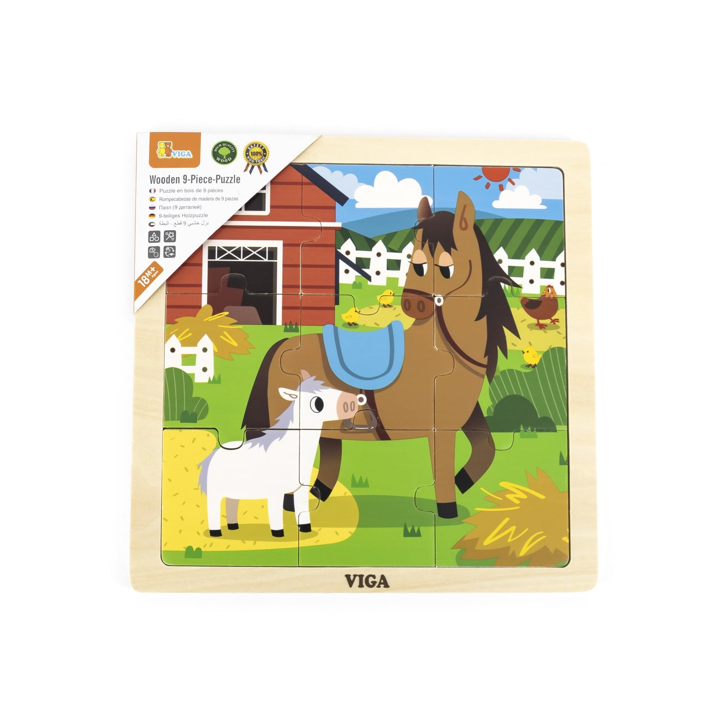 Viga 44624 9 darabos kirakólap - ló