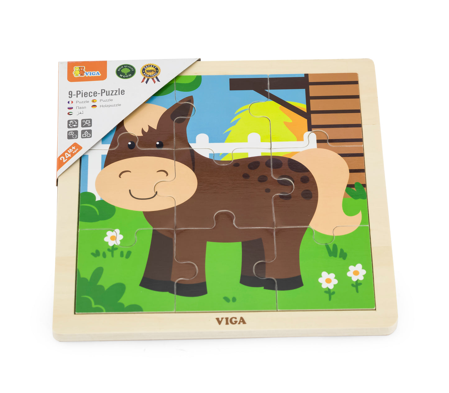 Viga 51439 9 darabos kirakólap - ló