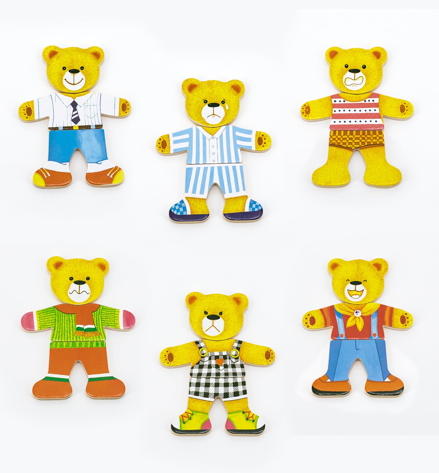 Viga 56401 Öltöztetős Plüssmackó Kirakó - Fiú