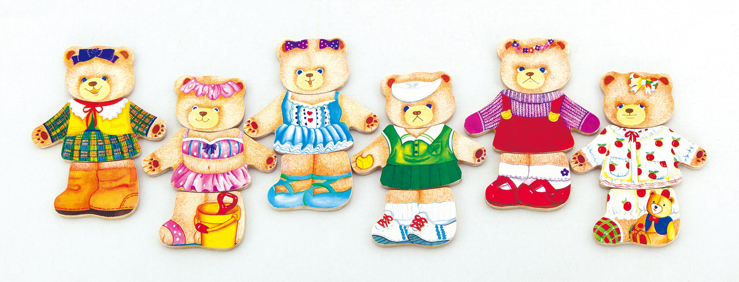 Viga 56403 Plüssmackós öltöztetős kirakó - Lány