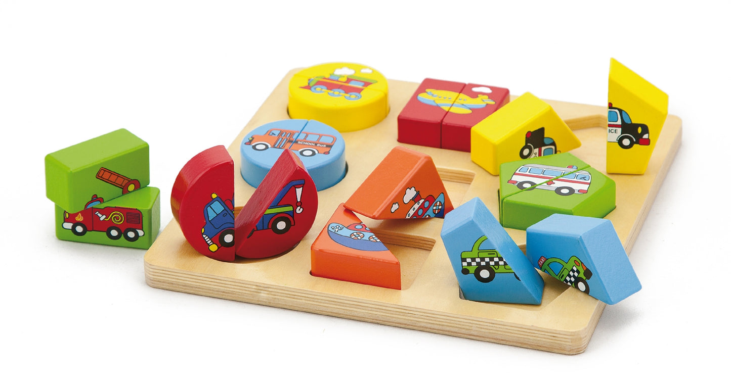 Viga 59586 2 az 1-ben kirakós járművek