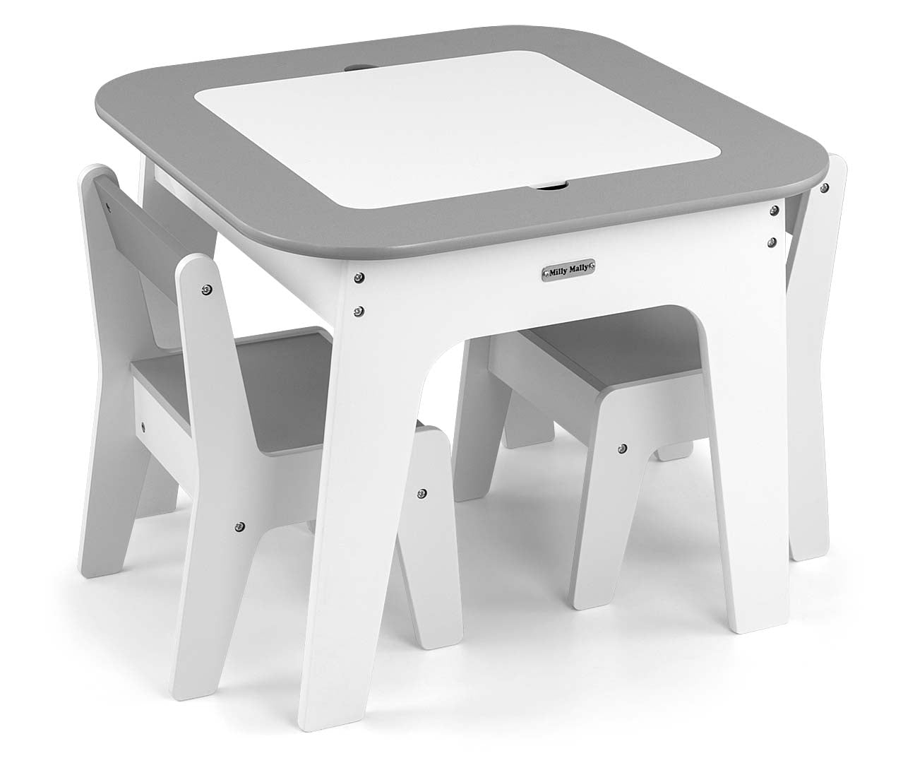 Olaf bútorgarnitúra - Asztal és két szék Szürke