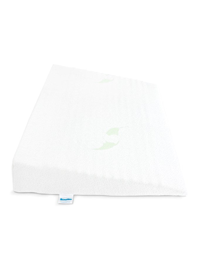 Baba párna - ék alakú Sensillo fehér Luxe aloe vera  60x38 cm