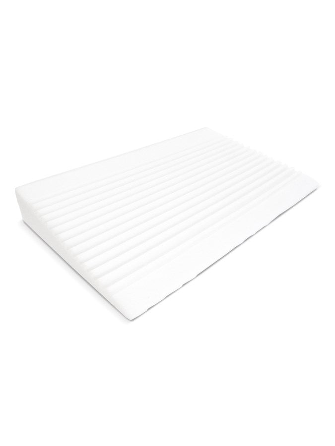 Baba párna - ék alakú Sensillo fehér Luxe aloe vera  60x38 cm